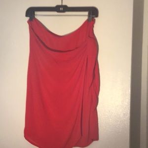 Red Wrap Skirt